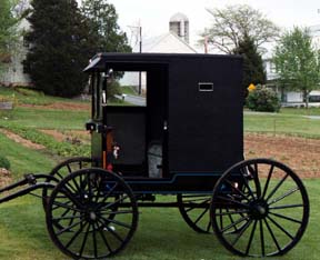 A hand crafted Amish buggy